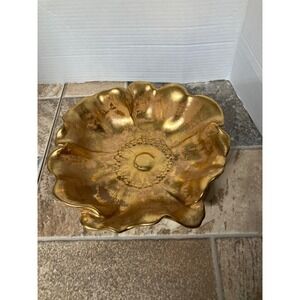 Stangl Granada Gold Hand Painted Flower Bowl 3410-9